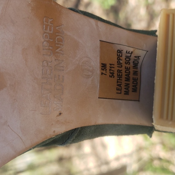 Suede heels, 7.5 NWOT - Picture 5 of 5